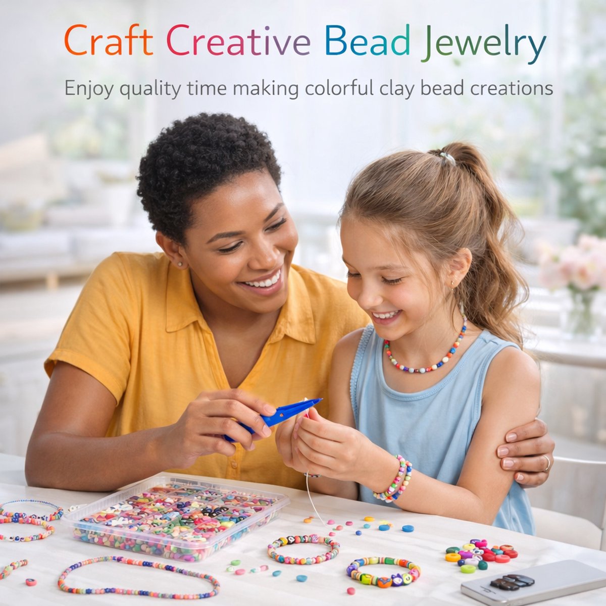 BOTC Sieraden Set - Knutselen meisjes - Armband Maken Set - 1050-Delig - Sieraden Halsketting Maken - 24 Stijl - Cadeau voor Meisjes Kinderen — afbeelding 9