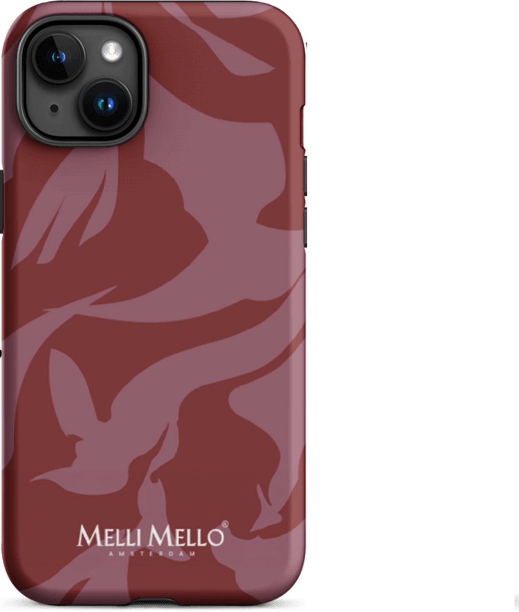 Melli Mello Telefoonhoesje Crimson Wave (Tough Case) - Apple iPhone 15 Plus