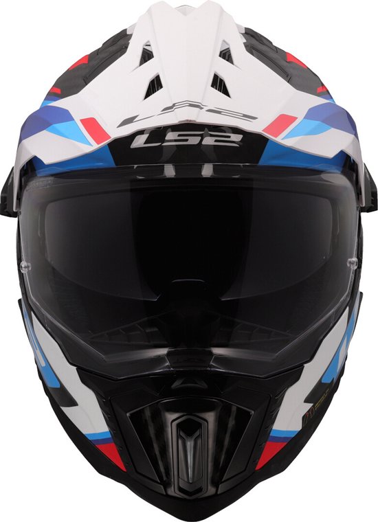 Casque LS2 Explorer Frontier II MX701 blanc / bleu taille M