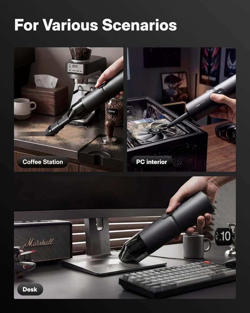 HOTO Pro Kruimeldief met Compressor - Kruimelzuiger - afbeelding 2