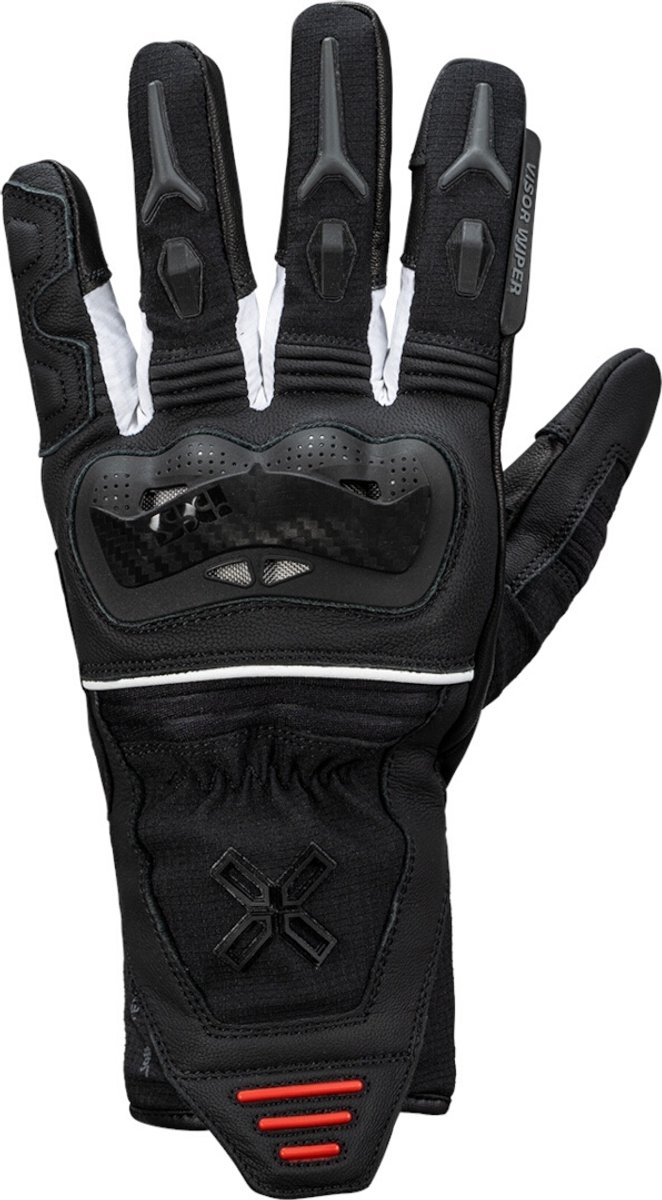 IXS Rapid-STX 1.0 Waterdichte Dames Zwart Wit Rood Handschoenen - Handschoen