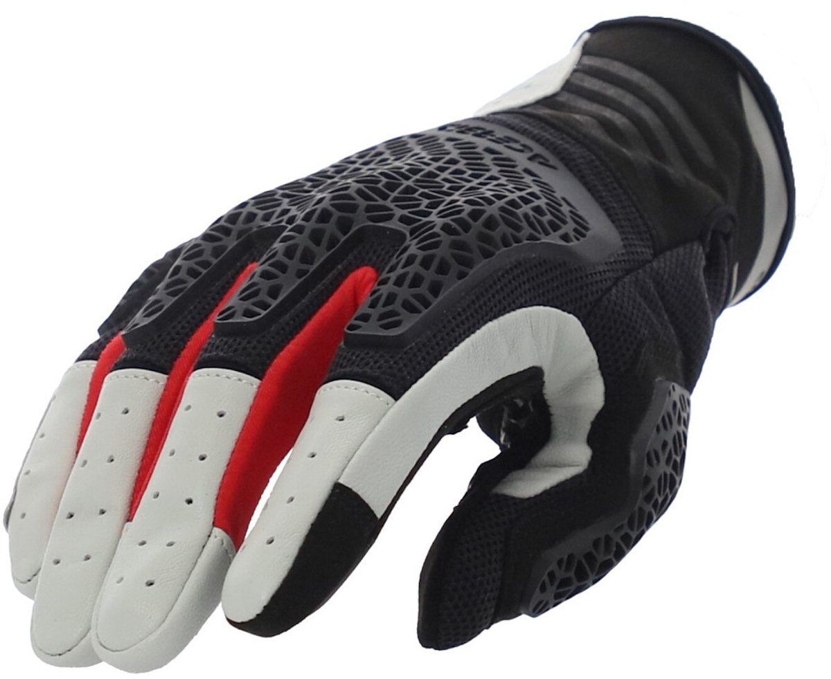 Acerbis Crossover Zwart Grijs Rode Handschoenen - Handschoen