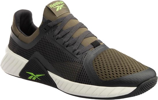 Chaussures de sport pour hommes Reebok FLIP CHARGE Grape Leaf Jet Black Lime - Noir - Vert