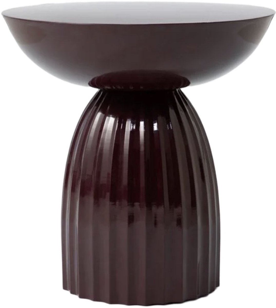 Sissy-Boy Donkerrode scallop bijzettafel