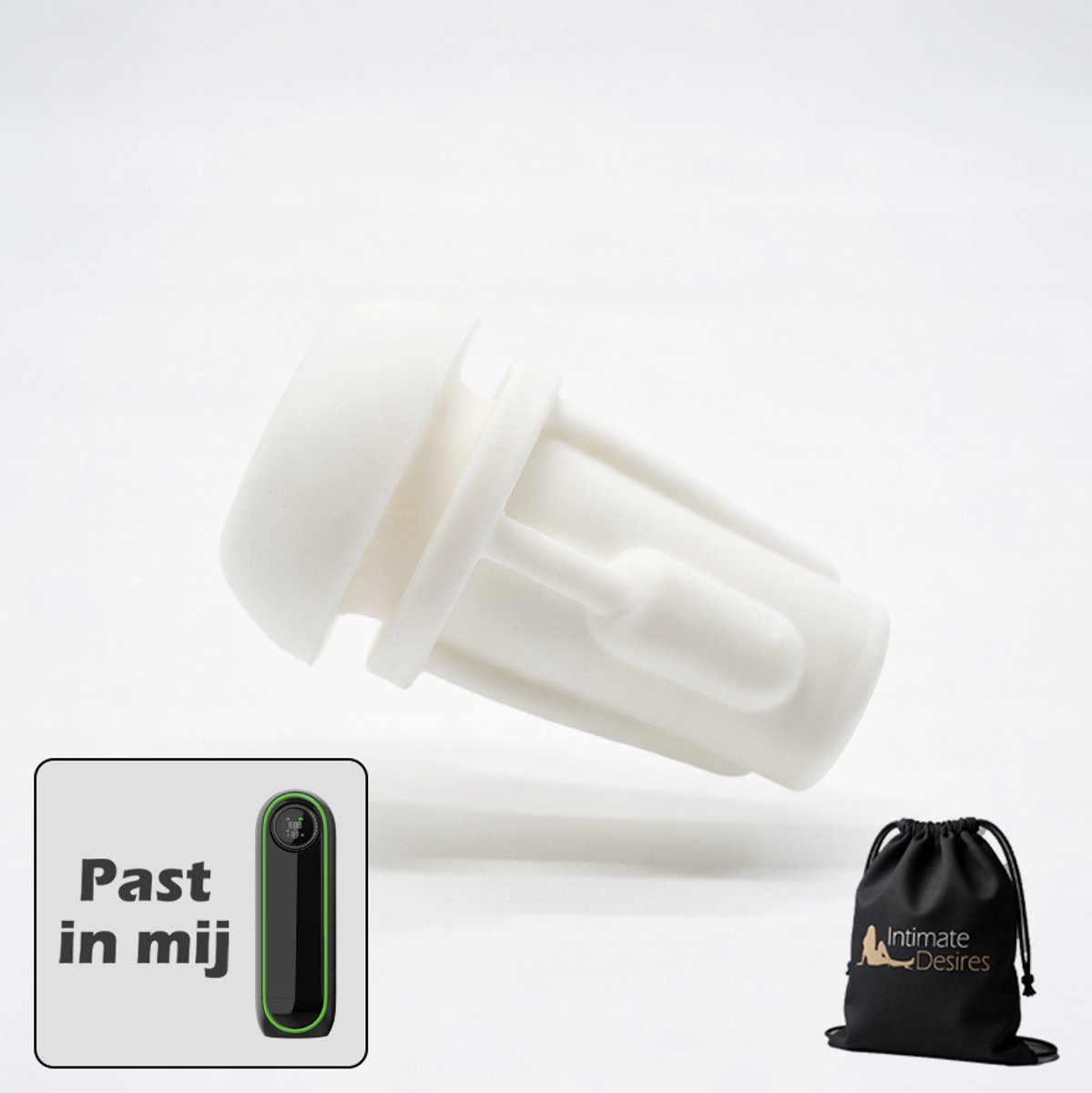 Intimate Desires® - Siliconen Sleeve voor Madrid Masturbator - Geribbelde binnenzijde - Reserve onderdeel