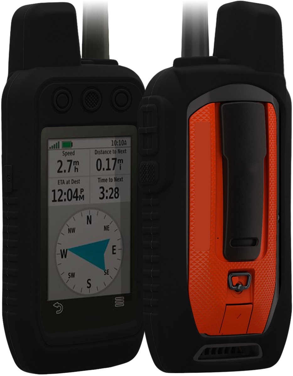 kwmobile Hoesje geschikt voor Garmin Alpha 300 / Alpha 200 - Beschermhoes voor handheld GPS - Back cover in mat zwart