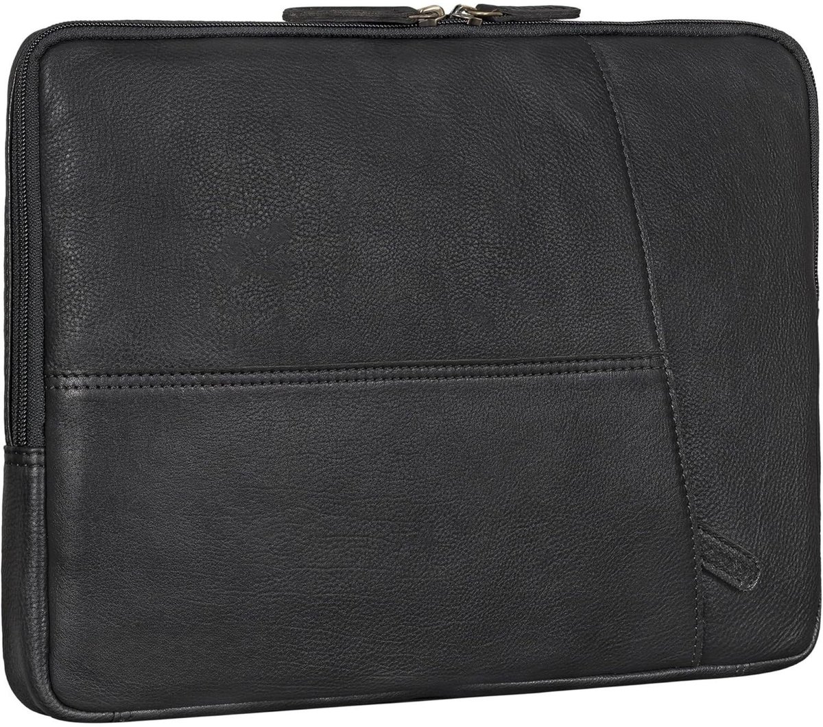 Leren Laptoptas - Laptoptas - Leren Tas - Luxe Leren Laptoptas - Werktas - Schoudertas - Business Tas - Leren Business Tas - 15.6 inch - Zwart - van Imperatoris