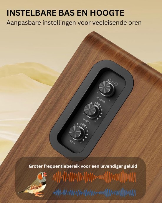 MKSS® Boekenplank Speakers - HiFi Speakers - Stereo Speakers van Merkloos — afbeelding 4