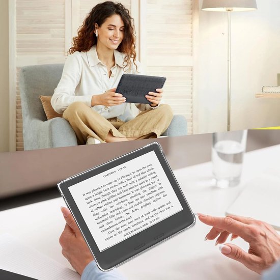Transparante TPU hoes Geschikt voor Kobo Libra Colour N428 (2024) - flexibel - krasbestendig - dagelijkse bescherming — afbeelding 4