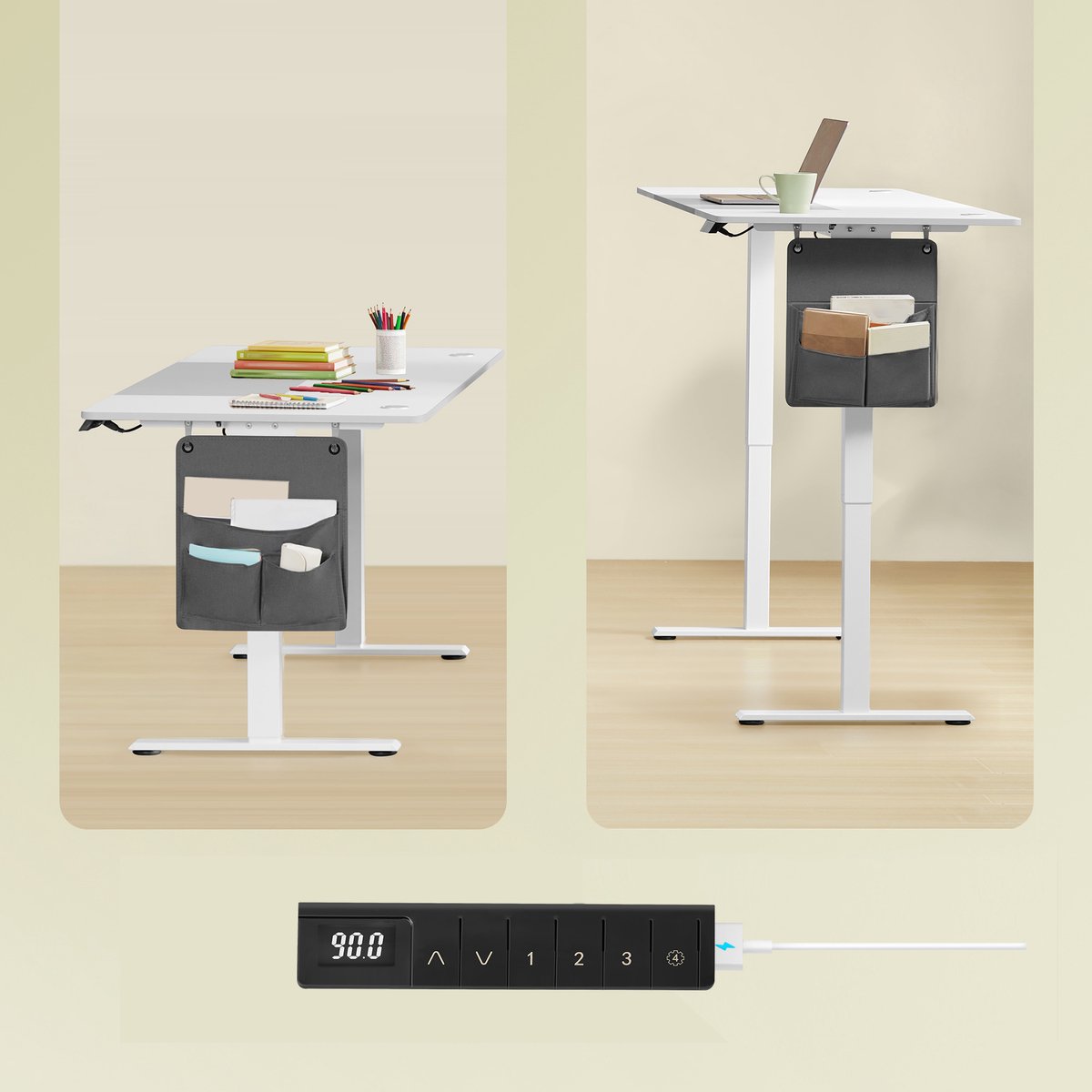 SONGMICS - Zit Sta Bureau - USB-C Aansluiting thumbnail 6