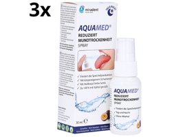 Miradent Mondspray Aquamed Passievrucht tegen Droge Mond - 3 x 30 ml