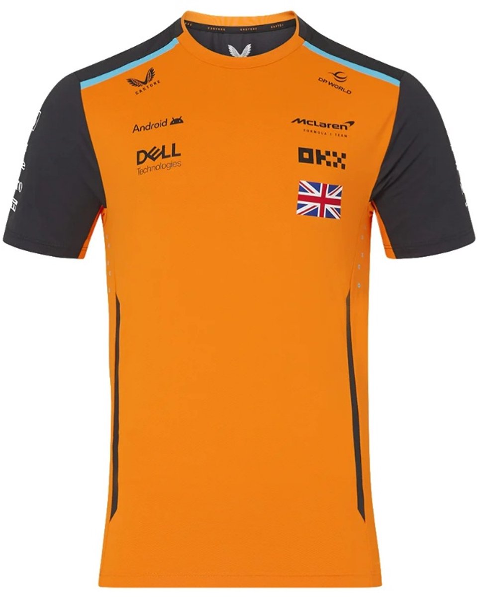 Mclaren - Teamline Kids Shirt Oranje 2024 - Lando Norris - Maat JL (152-158)