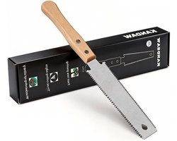 Dubbelzijdige Japanse handzaag voor houtbewerking, fijne tanden, 11/17 TPI, handzaag voor precisie, ideaal voor doe-het-zelf projecten en vlakke sneden in hout