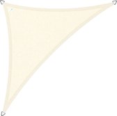 Buitenkado schaduwdoek driehoek 2.5x2.5x3.5m - HDPE/RVS - creme wit