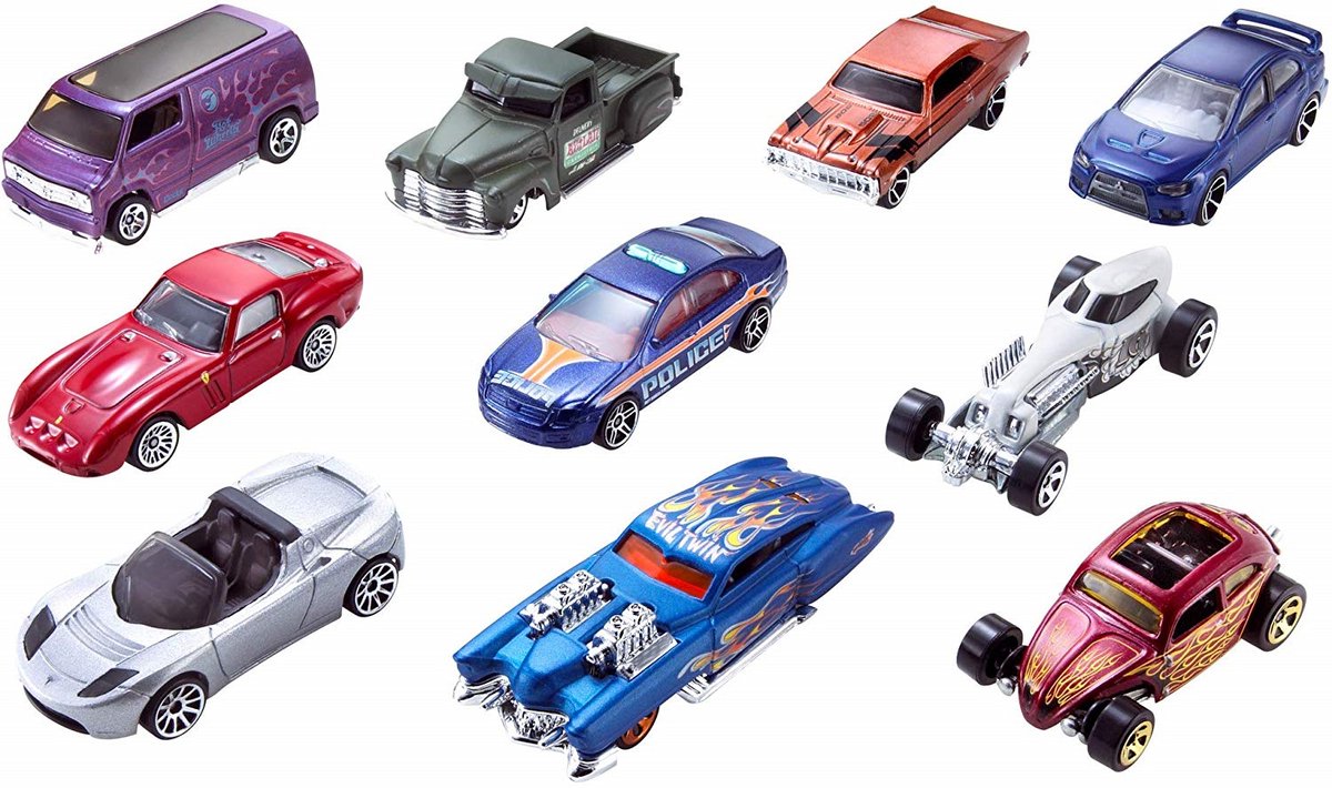 Hot Wheels Cadeauset Met 10 Auto's - 10 Pack Speelgoedvoertuig — afbeelding 8