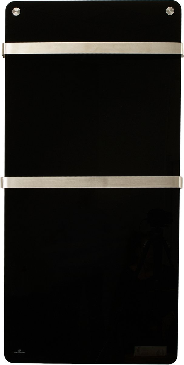 Fullcomfort I-Red Elektrische handdoekradiator - Badkamerverwarming - Infraroodpaneel met handdoekrek - Handdoekrek - Handdoekverwarmer - Towelwarmer - Wifi - Timer - 800W - Zwart
