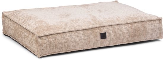 Beige orthopedisch hondenkussen Wave Essence, 100x70 cm, op een witte achtergrond.