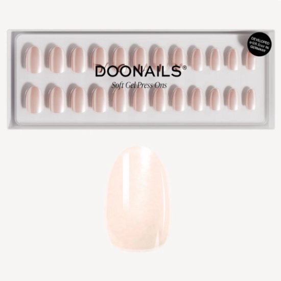 Doonails - Soft Gel Press Ons - Prosecco Short Round