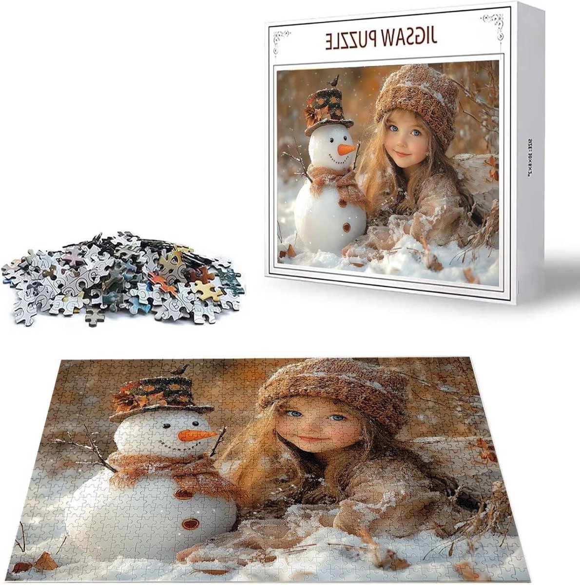 Puzzel 1000 Stukjes - Legpuzzel Volwassenen - Ontspanning Thuis - Letters op Achterkant - 75 x 50 cm - Meerkleurig