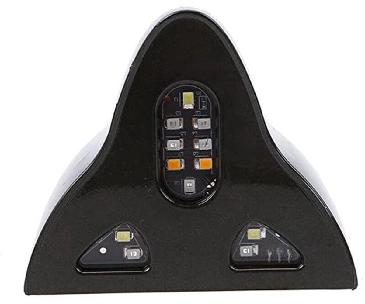 Haai Vin Antenne, Wit, Anti-Haai, Wit, Haai Staart, Wit, 1 Stuk, Zwart