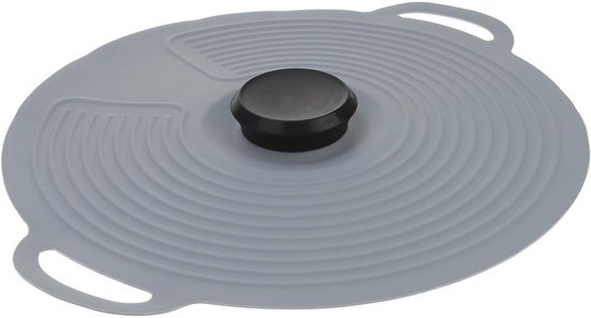 Universeel silicone deksel voor pannen van 30 cm, geschikt als voedselafsluiter voor koelkast en pan, flexibel en hittebestendig materiaal voor langdurig gebruik