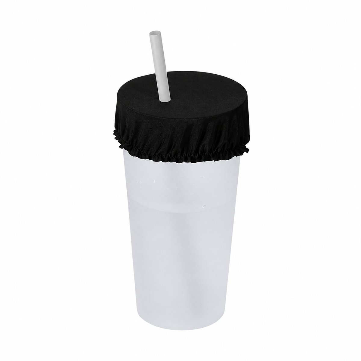 Herbruikbare beker deksel - Deksel drinkglas - Bescherm je drankje - Flexibel - Rood