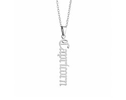 MoodLux Sterrenbeeld Ketting - Steenbok - Capricorn - Zilver - Roestvrij Staal – 50cm Halsketting met Zodiac Hanger - Mannen & Vrouwen – 12 Sterrenbeelden – Perfect Cadeau