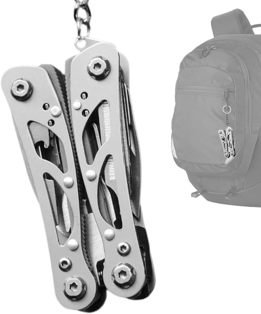 Opvouwbare Tang - Multitool Klaptang - Outdoor Activiteiten - Geïntegreerd 13-in-1 - Compact - Zilver