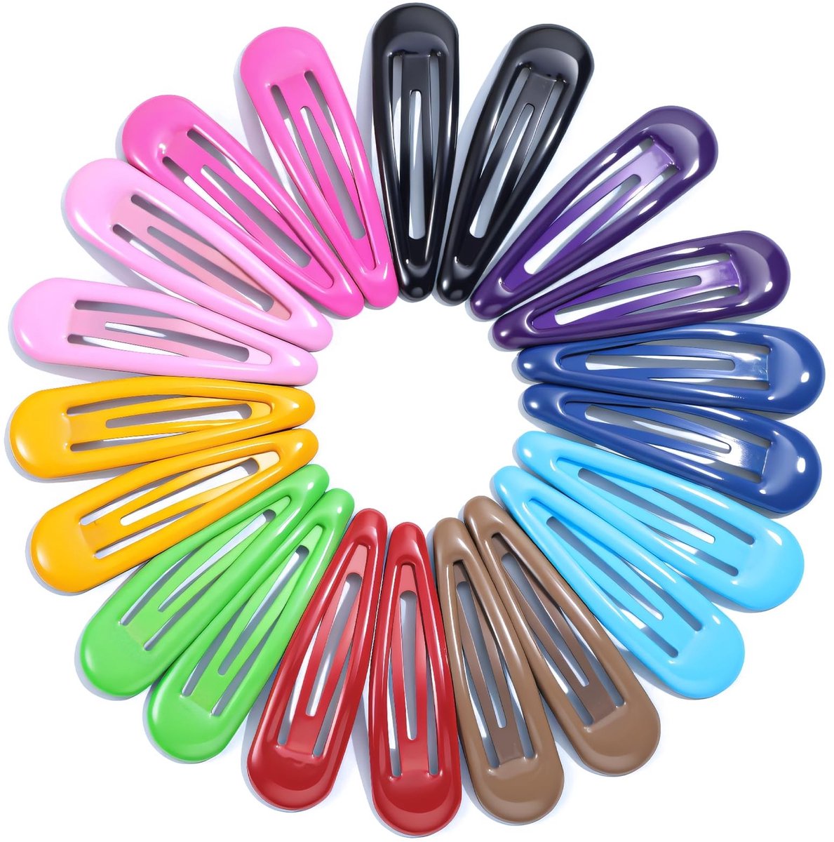 aladdien - Haar Clips - 20 Stuks - Antislip Metalen Haarspelden - Mix van Kleuren - Perfect voor Vrouwen - Ideaal voor dagelijks gebruik - Geschikt ...
