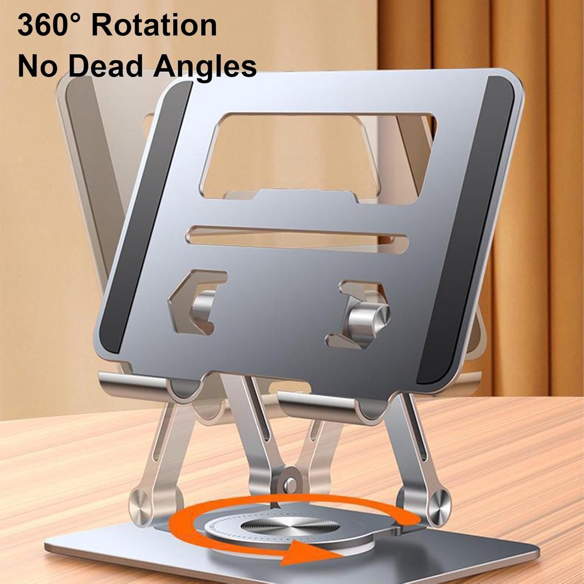 Laptop Standaard - Laptop Bureau - Ergonomisch Werken - 360 Graden Draaibaar - 24948 g - Zilver