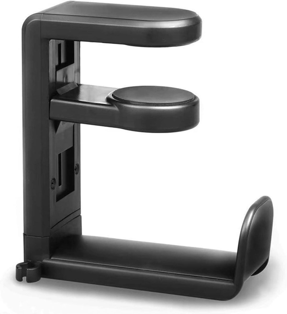 Koptelefoonstandaard - Hoofdtelefoonhouder Hanger - Bureau Organisatie - Verstelbare Klem - 1 x 1 x 1 cm - Zwart