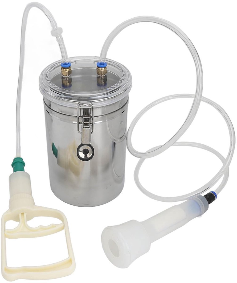 aladdien - Geitenmelkmachine 2L - Handmatige Melker - Draagbaar en Compact - Handvacuümpomp - Ideaal voor Huishoudelijk Gebruik - Geschikt voor Scha..