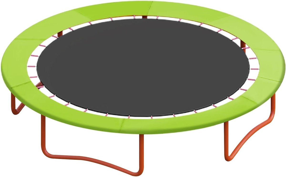 Trampoline Randafdekking - Veerafdekking Trampoline - Veilig Springen - Waterdicht UV-bestendig - 300 cm Buitenringdiameter - Groen