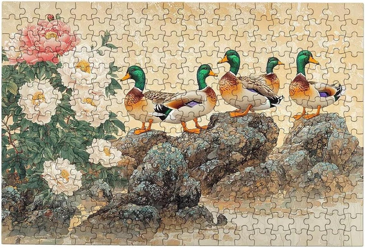Legpuzzel Volwassenen - Houten Puzzel - Ontspannen Vrije Tijd - Genummerde Secties - 87x57 cm - Meerkleurig