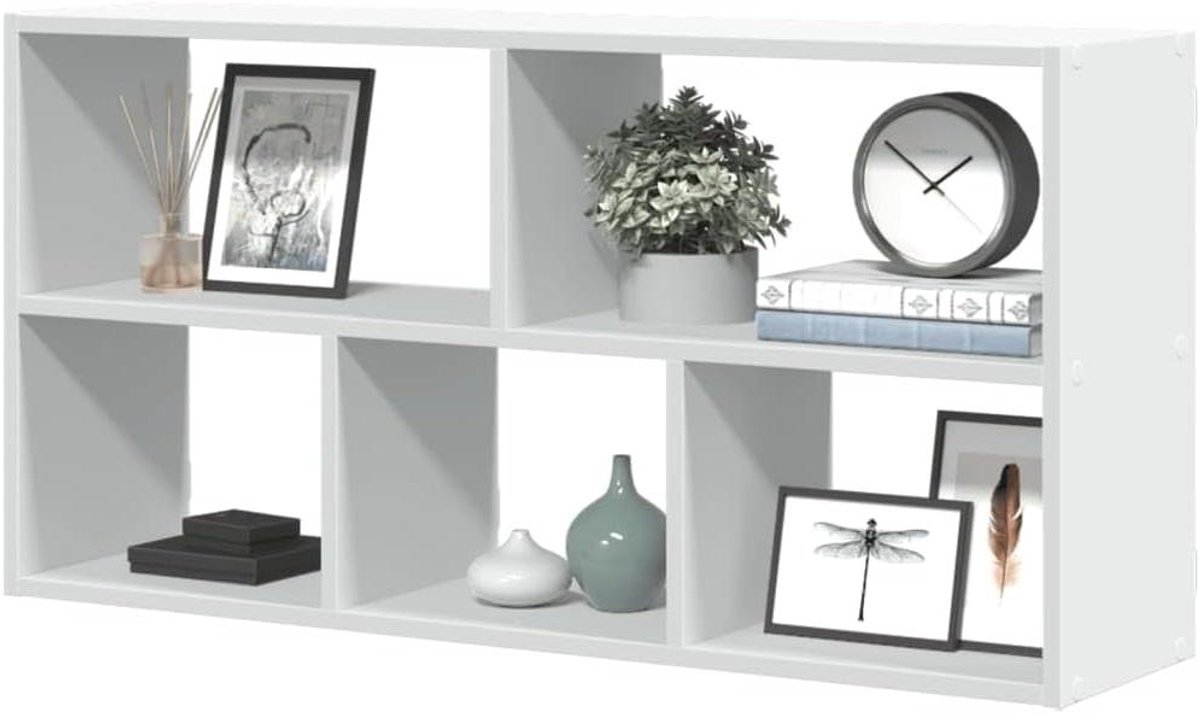 Wandrek - Zwevend rek - Woonkamer Decoratie - Sterk en Duurzaam - 100 x 25 x 50 cm - Wit