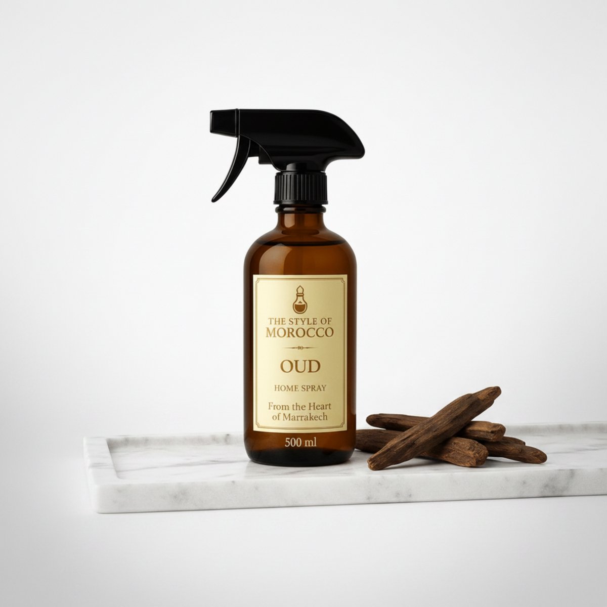 Roomspray Oud 500ml – Luxe Huisparfum