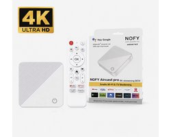 Google TV Aircast Pro – TV Streamer Chromecast – Android TV Stick – 4K en 8K Ultra HD – Draadloos Streamen – YouTube, Netflix & Apps