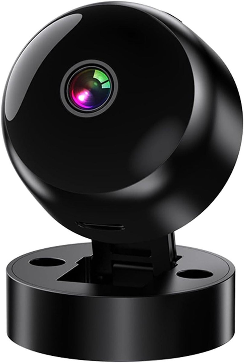 Slimme Beveiligingscamera - WiFi Camera Bewakingscamera - Huisbewaking - 360 Graden Rotatie - 11 x 8 x 3 cm - Wit