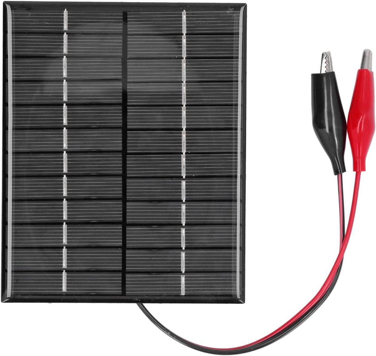 Zonnepaneel - Oplader Zonlicht - Energie Opwekken - Hoge Omzettingsefficiëntie - 13.7 x 11.2 cm - Zwart