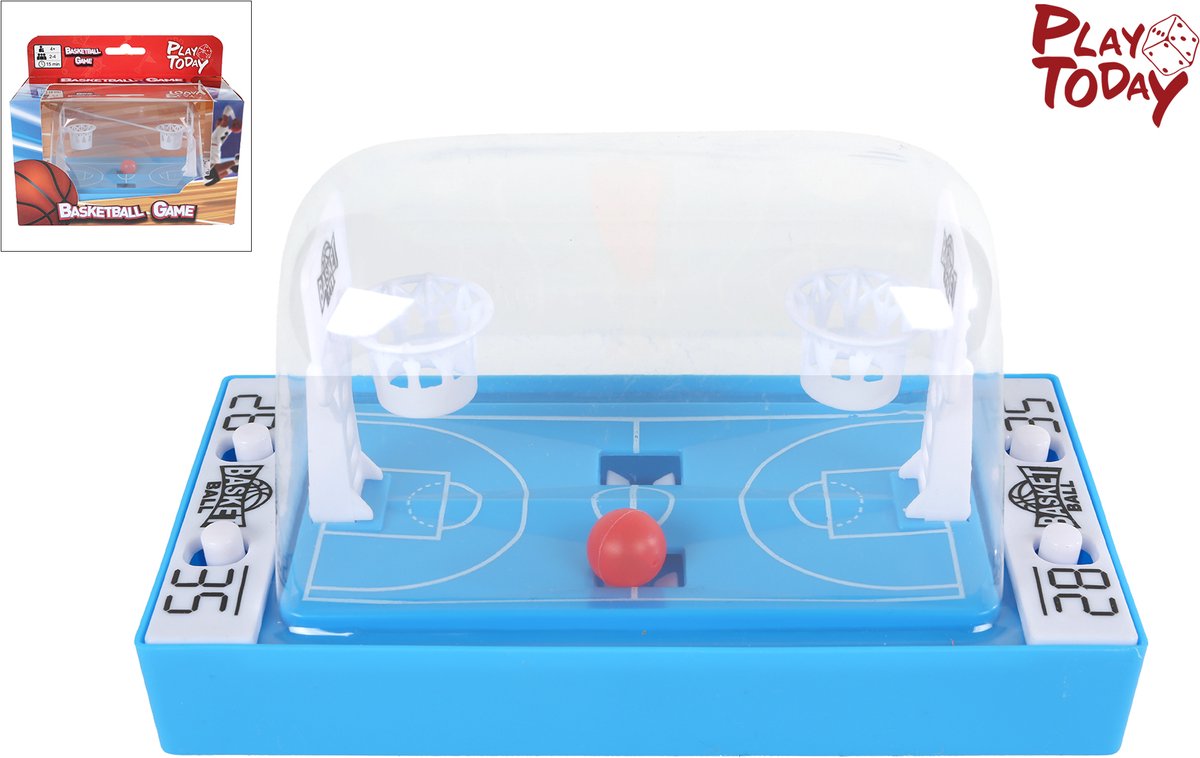 Play Today Flipperkast Basketbalspel - 16x7,5cm