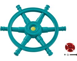 Étoile de coffre de volant - turquoise / vert lime