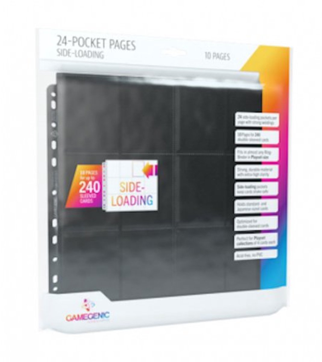 Gamegenic 24-pocket sideloading pages (10stuks per verpakking)