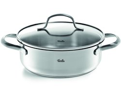 Fissler San Francisco Kookpan Laag met Glazen Deksel - 1L - Ø 16cm