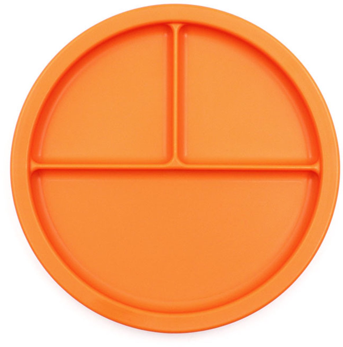 ARK Therapeutic kinderservies bord kunststof oranje - verdeeld vakken.