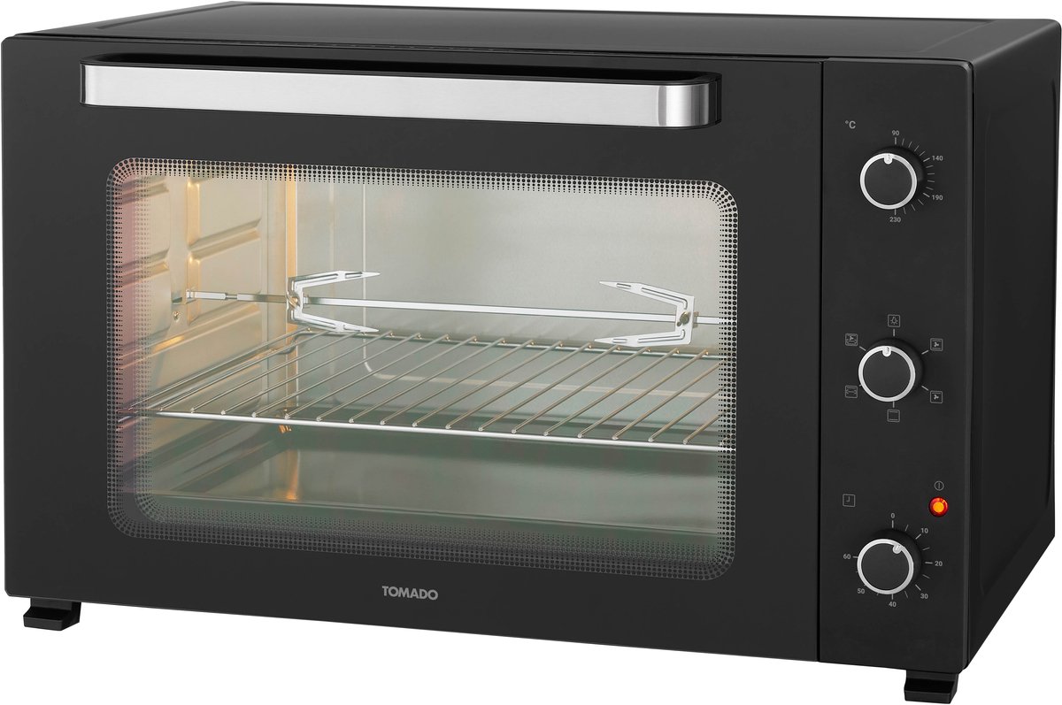 Tomado TEO7501B - Vrijstaande oven - 75 liter - Elektrische oven - Hetelucht - Timer tot 60 minuten - Zwart – foto 4