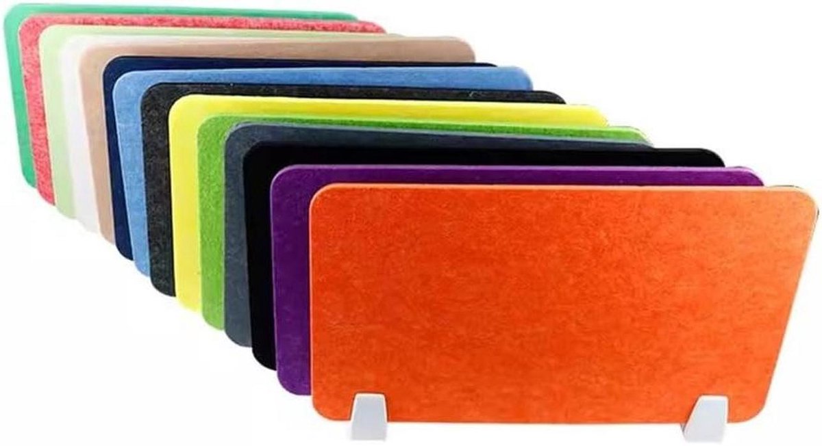 Bureau Privacy Divider - Akoestische Bureau Divider - Werkruimte Verdelen - Geluidsreducerend Materiaal - 30x40cm - Zwart