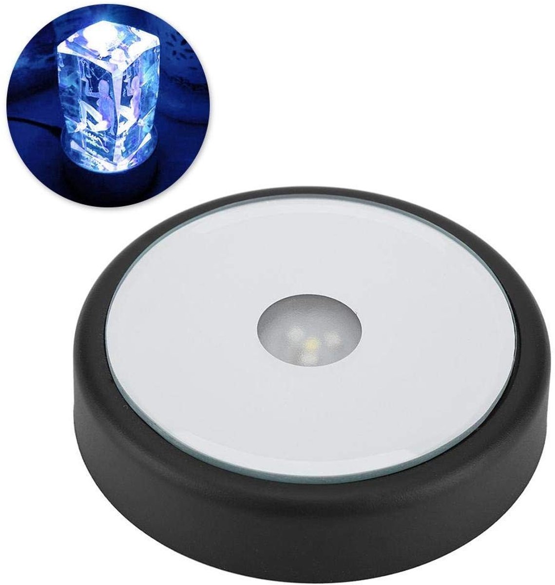 Zyyini LED Lichtbasis met 6 Kleurveranderingen - USB & Batterij Voeding - Rond