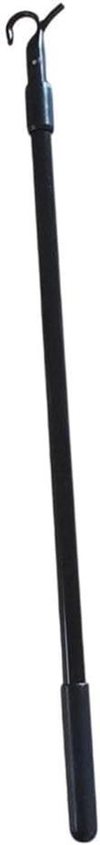 Raamopener Telescoopstok - Verstelbare Stang Haken - Hoge Ramen Openen - Lichtgewicht Aluminium - 30-60 cm - Zwart