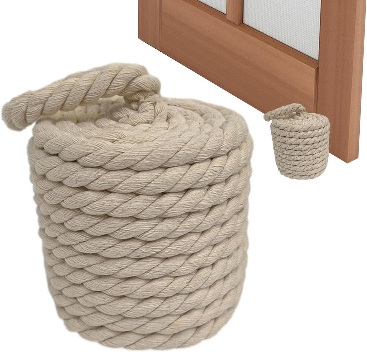 Gewogen Deurstopper - Deurblokkade Stopper - Deur Open Houden - Zware Cement Vulling - 17.4 x 17.3 x 17.3 cm