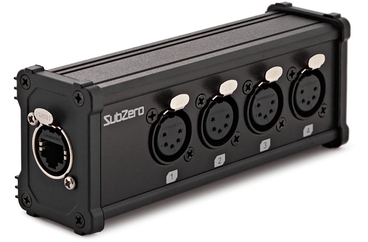 SubZero 4-kanalen 5-pins DMX-kabel netwerkverlenger